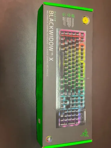 Teclado Mecânico Gamer Razer Blackwidow V4 X, Chroma RGB, Switch Yellow