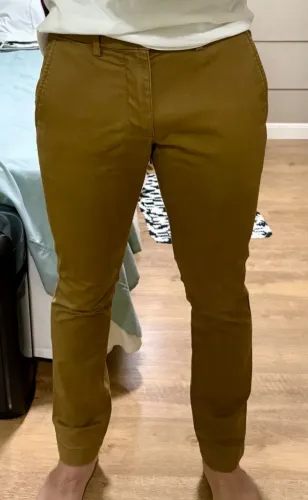 Calça Chino GAP Original Caramelo Tam 31x30 (38/40) Slim