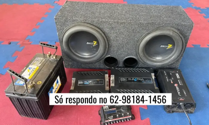 Som automotivo + bateria NÃO RESPONDO CHAT OLX