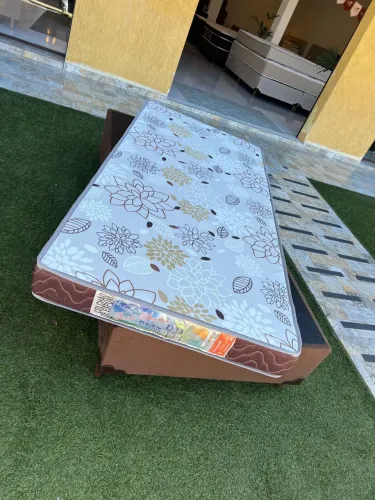 Cama de Solteiro com colchão D33 NOVO - Entrego! 
