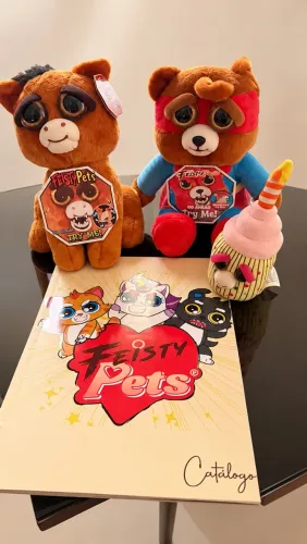 Lote Feisty pets original com brinde