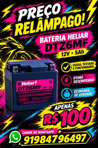 Bateria Heliar Para Motos