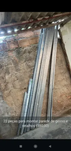 22 Peças de alumínio pra montar parede de gesso