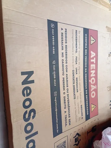 Placa neo solar nova 1 peça