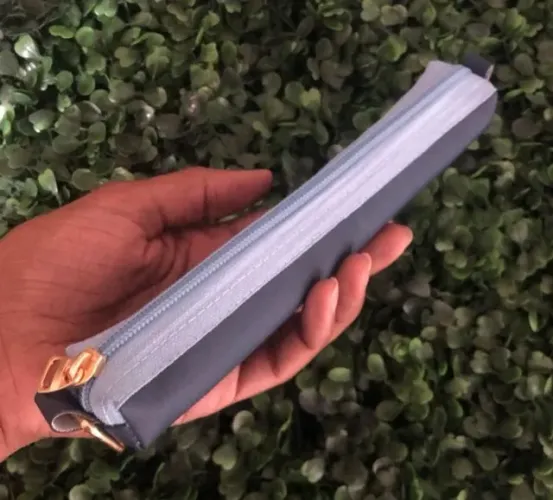 estojo slim sintético azul