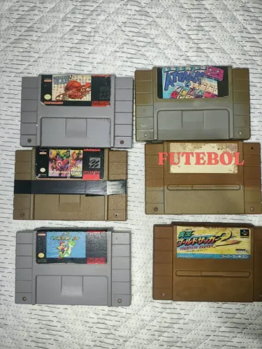 Fitas de super Nintendo R$60 cada unidade ou R$ 300 nas 06 unidades
