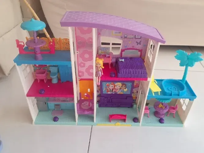 Polly Pocket Mega Casa de Surpresas Mattel - Usado