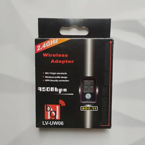 Adaptador Wi-Fi USB Mini Receptora Wi-Fi 2.4GHz High Speed