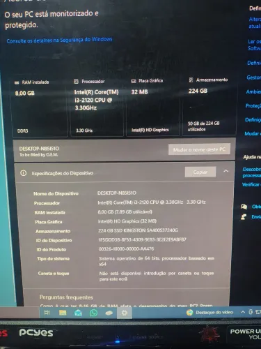 Computador top pegando tudo perfeitamente aceito troca por videogame ou celular