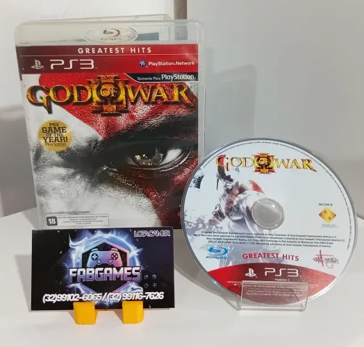 Jogo PS3 God of War 3. Aqui na LOJA FABGAMES
