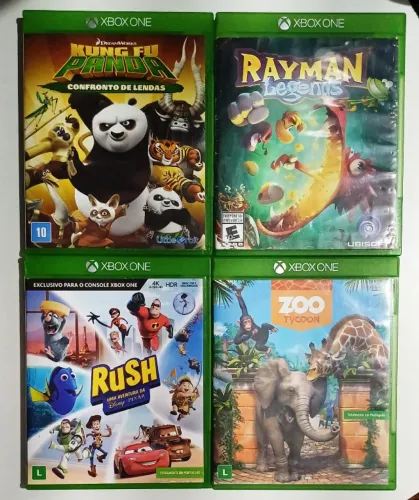 XBOX - Pack com 4 jogos - Lote família