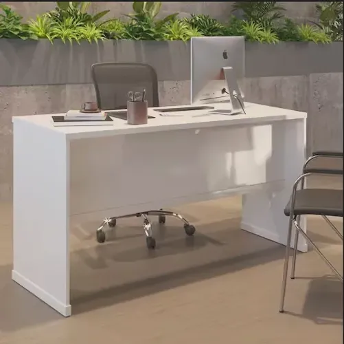 Mesa para Escritório e Home Office Berlin ViaNossa - Branco