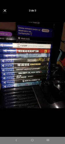 Ps4 FAT de 500gb com 2 controle e 5 jogos