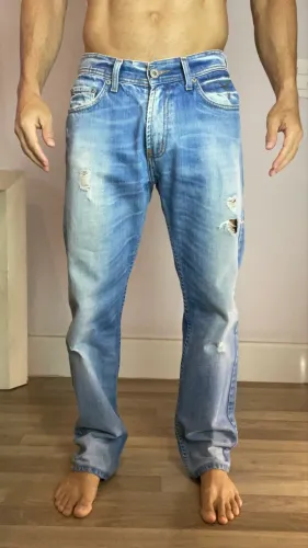 Calça Jeans Triton Azul CLARO Lavagem Média