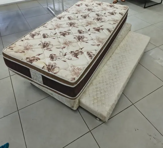 Cama Box Viúva + Colchão Comfort Class Pillow Top 128x188