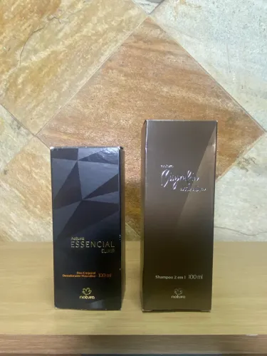 Kit Deo Corporal Essencial Elixir + shampoo biografia
