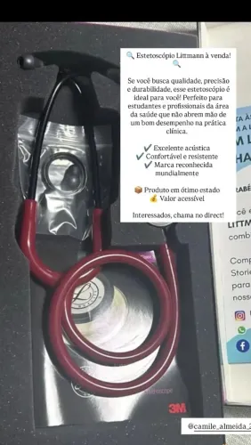 Estestocopio  da littman enfermagem, medicin *88 ,a, medicina veterinária 
