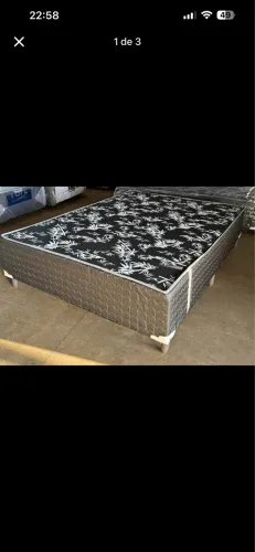 Cama de casal box 1.38x1.88 4 cm de espuma