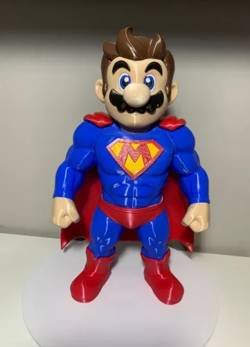 Colecionáveis Mario Super Man - 30cm