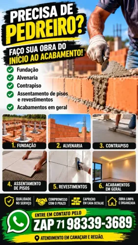 Serviço pedreiro