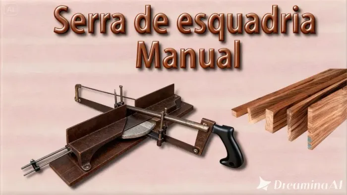 Serra Meia Esquadria Manual Antiga Lâmina Profissional.55cn