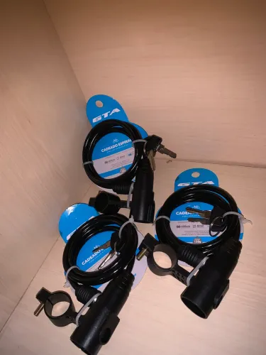 Cadeado para Bicicleta Espiral GTA 1 Metro + Suporte de Fixação