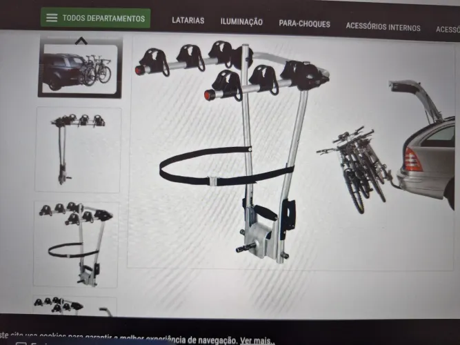 Transbike Thule retrátil para reboque 3 bikes