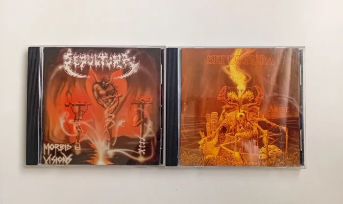 Cds Sepultura- Morbid Visions e Arise