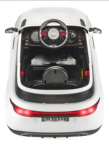Mini Carro Elétrico Infantil Deluxe Rover Branco Multikids