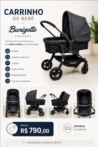 Carrinho de bebê Burigotto
