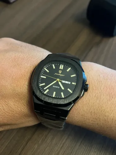 Relógio Poedagar Quartz (Novo) - Preto
