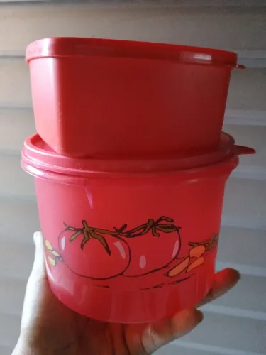 TUPPERWARE KIT-1 POTE PARA MOLHO DE TOMATE 500ML+1JEITOSINHA 400ML. (ORIGINAL! NOVÍSSIMO!)