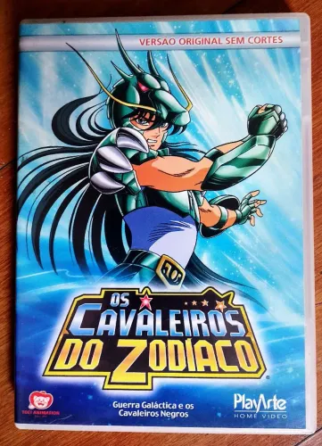 DVD original CAVALEIROS DO ZODIACO "Guerra Galáctica e os Cavaleiros Negros"