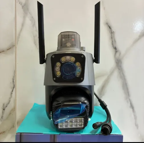 Camera de segurança wi-fi lente dupla (NOVA)