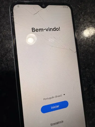 Samsung Galaxy A13 detalhe na tela