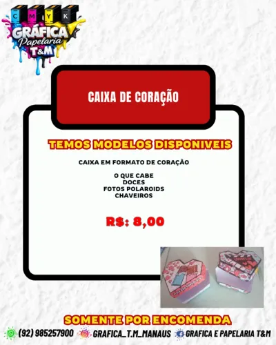 caixa coração