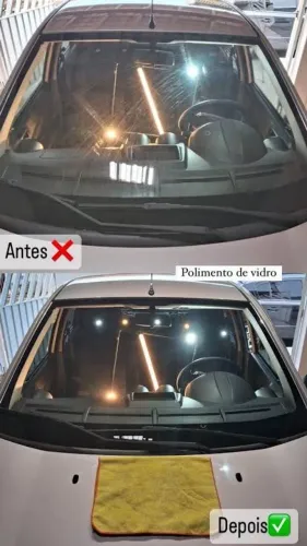 Polimento de pára-brisa 