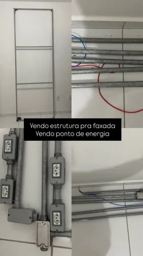 Vendo estrutura pra faxada e vendo ponto de energia