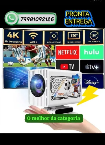 Projetor Portátil de imagem CHANUO, atualizado, o melhor da categoria