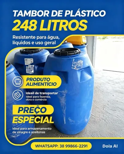 Tambor de 248 litros