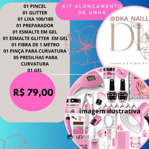 KIT ALONGAMENTO DE UNHA 