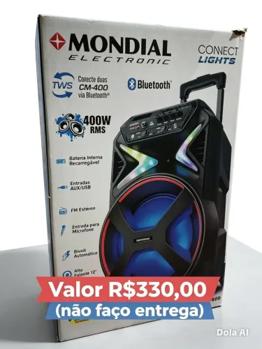 Caixa de som Mondial 400w
