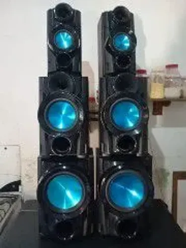 Caixas de Som LG e Amplificador, Paredão, Som.