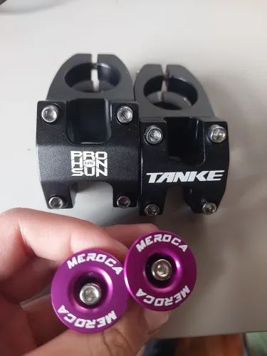 Kit Componentes Guidão MTB: 2 Mesas (Tanke / Prohonsun) + Plugs Meroca<br>