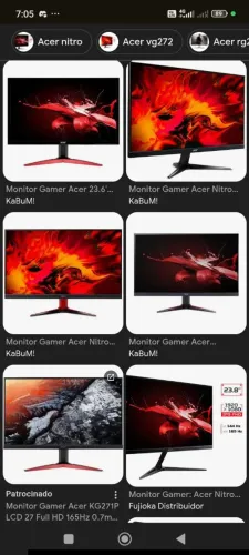Vendo monitores gamers com defeito