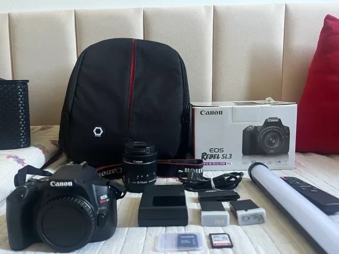  Canon SL3 + Kit Completo (Apenas 14 mil clicks)