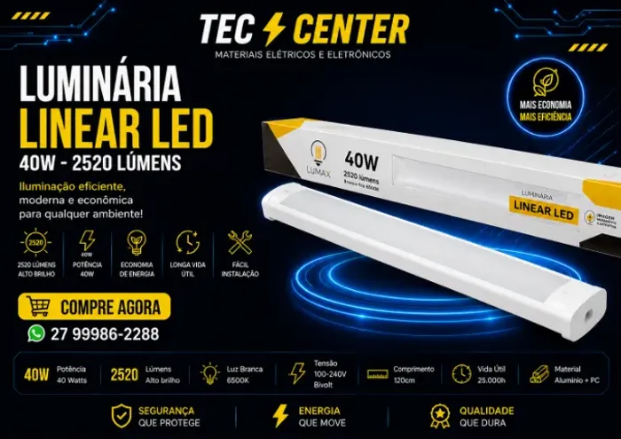 Luminaria Linear Led