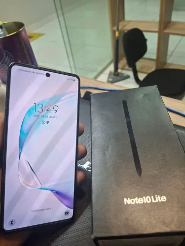 Samsung Galaxy Note 10 Lite Preto 128GB<br><br>Completo com Nota fiscal