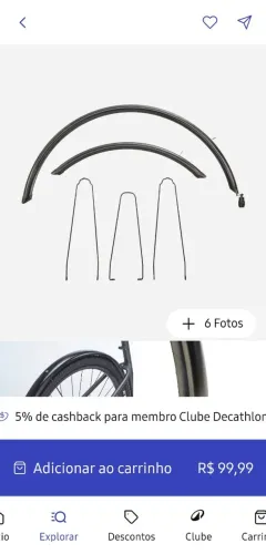 PAR DE PARALAMAS BTWIN RIVERSIDE LACRADO NUNCA USADO
