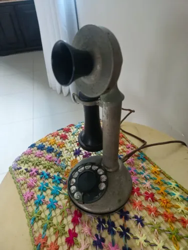 Raro Telefone Antigo Candelabro (Candlestick) Americano - Década de 1920